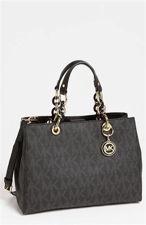 michael kors cynthia medium saffiano leather satchel|Michael Kors saffiano wallet black.